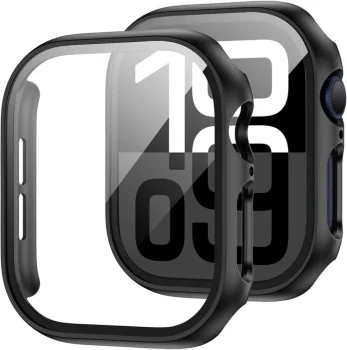 Tech-Protect Defense360 Apple Watch 10 (42mm) aizsargmaciņš ar stiklu, melns