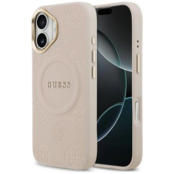 Guess Peony Hot Stamp MagSafe iPhone 17 maciņš – rozā | Phone Case Cover