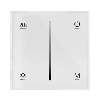 Сенсорный LED Диммер T1-1 12-48V 2 Канала Настенная Панель