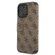 Чехол-книжка Guess 4G Big Metal Logo для iPhone 13 Pro Max, коричневый