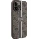 Guess iPhone 15 Pro Max vāciņš 4G Printed Stripes MagSafe, brūns