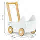 Деревянная коляска для кукол ECOTOYS, ходунок-толкатель