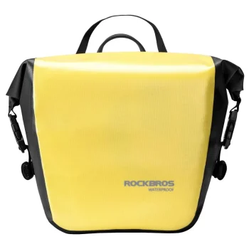Ūdensizturīga velosoma Rockbros AS-003-1Y ar pleca siksnu 10-14L, dzeltena