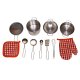 Backyard Wooden Kitchen with Accessories, 98x100x40cm