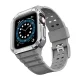 Aizsargkorpuss ar siksniņu Apple Watch 38/40/41mm - Pelēks/Sudraba
