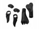 Bicycle Handlebar Grips with Bar Ends, Rubber, Black