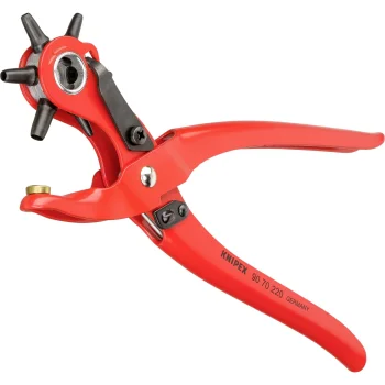 KNIPEX Revolving Punch Pliers 220 mm, Red