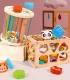 Koka klucīšu šķirotājs Montessori | Wooden Block Sorter Montessori Sensory Cube