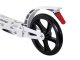 Foldable city scooter for kids and adults, AILO XL, 200 mm wheels, 2 shock absorbers, white