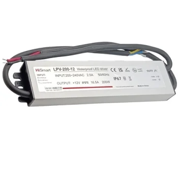 Barošanas bloks 12V, 16.5A, 200W, IP67
