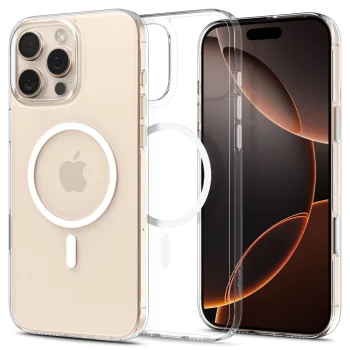 Spigen Thin Fit MagSafe vāciņš iPhone 16 Pro Max - Clear/White