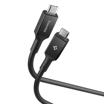 Spigen Essential EB24012CC USB-C uz USB-C kabelis 240W 120cm, melns