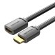 HDMI-A vīrietis uz sieviete 4K HD PVC kabelis 2 m Vention AHCBH (melns) | Male to Female Cable 2m (Black)