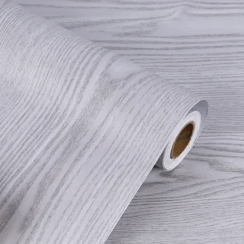 Pašlīmējošā mēbeļu plēve, sudrabaini pelēks ozols, 1.22x50m