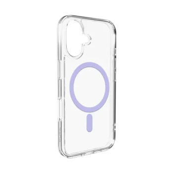 Puro iPhone 17 vāciņš Lite Mag, caurspīdīgs ar rozā gredzenu