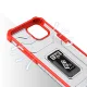 Ударопрочный чехол для iPhone 12 mini с кольцом Crystal Ring Case, красный