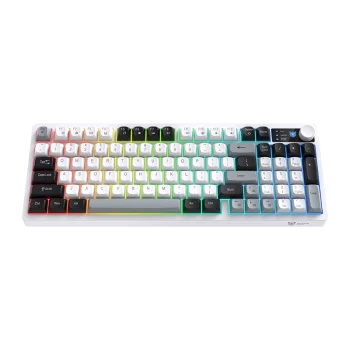 Spēļu tastatūra Onikuma MT902 2.4G RGB, melna un balta