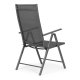 MultiGarden Folding Garden Chair with Adjustable Backrest, Grey