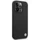 BMW iPhone 14 Pro vāciņš Silicone Metal Logo, melns