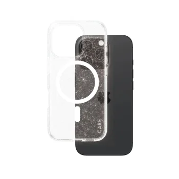 Чехол CARE by PanzerGlass для Apple iPhone 16 Pro, белый/прозрачный