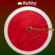 Коврик под новогоднюю елку Ruhhy 90 см, красно-белый