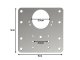 Furniture Hinge Repair Plates Kit, 4 pcs (9x9 cm)