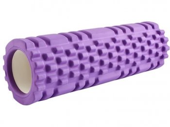 Masāžās Jogas Fitnesa Pilates Putu Rullis - 30x10cm, Violets | Foam Yoga Massage Roller