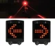 Велосипедный LED-фонарь с поворотником и лазером