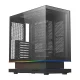 DarkFlash F1 ATX datora korpuss ar 6 ARGB ventilatoriem, melns