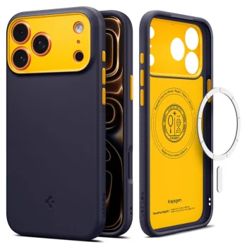 Чехол Spigen для iPhone 17 Pro Max Nano Pop Mag Magsafe, темно-синий