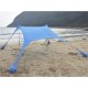 Large Beach Tent Sun Shelter Canopy Trizand 20982 with UV50+, Blue