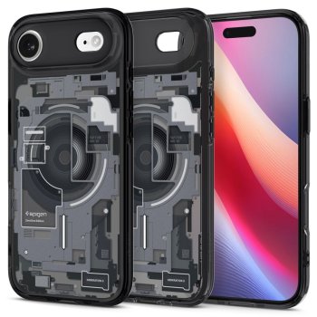 Чехол Spigen для iPhone 17 / 17 Air Ultra Hybrid Mag Zero One, черный