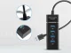 4-портовый разветвитель USB 3.0, черный