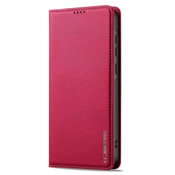 Samsung Galaxy A55 ( SM-A556B/DS ) LC.IMEEKE PU Leather Wallet Protective Book Case Cover, Red | Telefona Vāciņš...