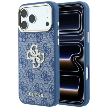 Guess 4G & Big Strass Logo vāciņš iPhone 18 Pro / 17 Pro, zils