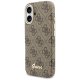 Чехол Guess 4G Script с MagSafe для iPhone 17 – коричневый
