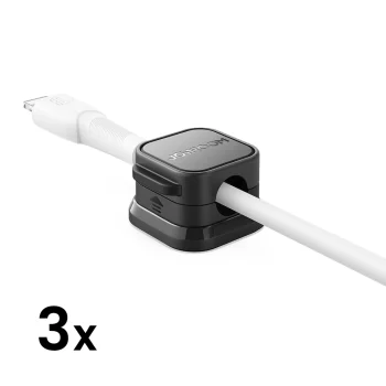 Magnētiskais kabeļu organizators Joyroom JR-ZS368 3 gab. Melns