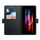 3mk Samsung Galaxy S23+ atverams vāciņš maciņš grāmatiņa Wallet Case, melns