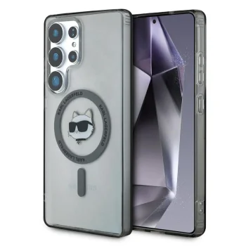 Чехол Karl Lagerfeld Button Choupette MagSafe для Samsung Galaxy S25 Ultra, черный
