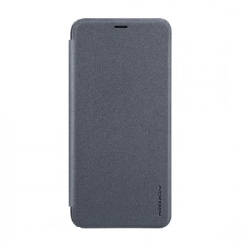 Samsung Galaxy A6+ 2018 (A605F) Nillkin Sparkle Case Cover, Black | Telefona Vāciņš Maciņš Apvalks Grāmatiņa