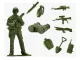 Набор игрушечных солдатиков, военной техники, оружия / Комплект с...