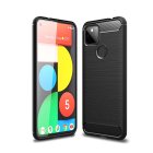 Google Pixel 5a 5G Carbon Flexible Cover TPU Case, Black | Чехол Кабура для Телефона