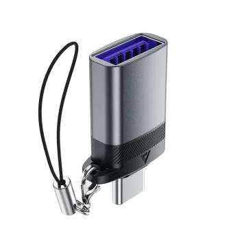 Переходник USB-A на USB-C Acefast J7, серый