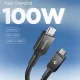 Spigen EB10020CC USB-C uz USB-C kabelis 100W 200cm - Melns