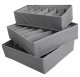 Underwear Drawer Organizer Set (3 pcs), Grey