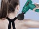 Relaxing Muscle Massager Gun with 4 Nozzles Wireless Massage Device, Green