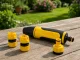 Garden Spray Gun with Adjustable Stream and Connectors, Yellow/Black