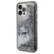 Karl Lagerfeld iPhone 13 Pro Max vāciņš Liquid Glitter Choupette, caurspīdīgs