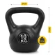 Kettlebell svaru bumba 4FIZJO 10 kg, melna