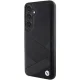 BMW Samsung Galaxy S24 Case Signature Leather Crossing Lines, Black